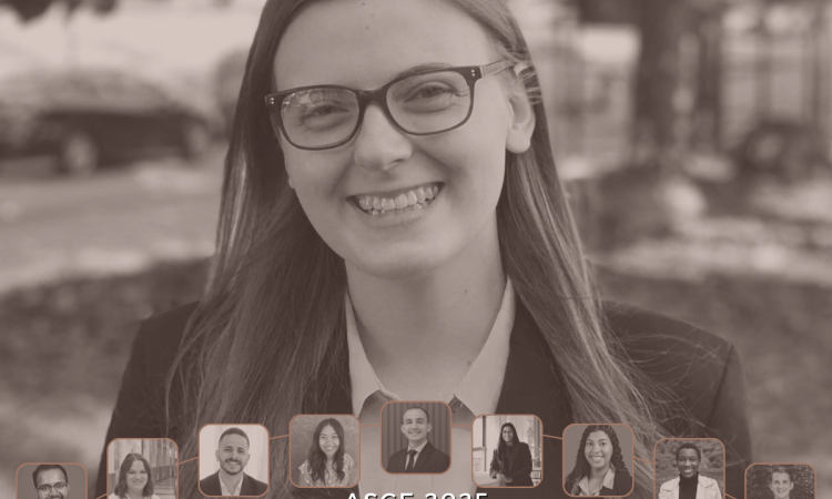 A photo of Erin Robinson overlayed with a filter and "ASCE 2025 New Faces of Civil Engineering"