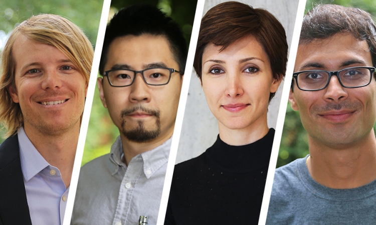 The School of Civil and Environmental Engineering's new Future Faculty Fellows: Aaron Bivins, Albert Liu, Neda Mohammadi and Saubhagya Singh Rathore.