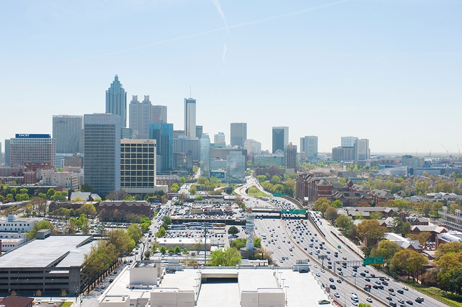 The midtown Atlanta skyline 