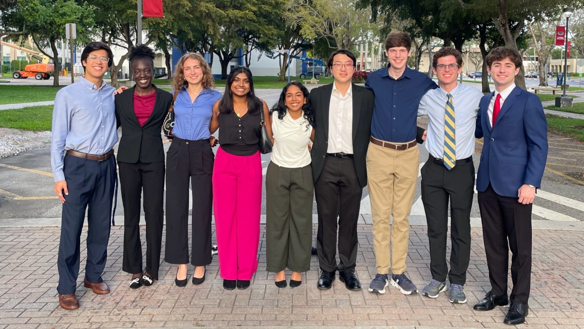 The 2026 GT-ASCE Team pose after winning first place in the Southeast Regional competition.